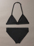 Black Girls Triangle Bikini Set - CK Monogram  Girls