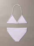 Purple Girls Triangle Bikini Set - CK Monogram  Girls