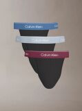 Black 3 Pack Thongs - Icon Cotton Stretch  Men