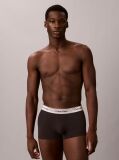 Black 3 Pack Trunks - Icon Cotton Stretch  Men