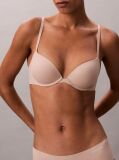 Beige Push Up Plunge Bra - Perfectly Fit  Women