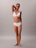 White Lightly Lined Triangle Bralette - Icon Cotton Modal  Women
