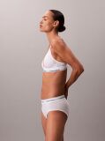 White Lightly Lined Triangle Bralette - Icon Cotton Modal  Women