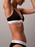 Black Lightly Lined Triangle Bralette - Icon Cotton Modal  Women