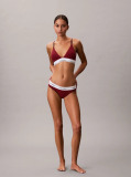 Red Lightly Lined Triangle Bralette - Icon Cotton Modal  Women