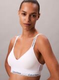 White Lightly Lined Bralette - Icon Cotton Modal  Women