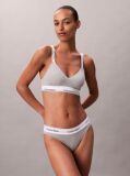 Grey Lightly Lined Bralette - Icon Cotton Modal  Women