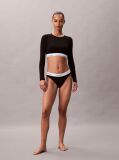 Black Long Sleeve T-shirt Bralette - Icon Cotton Modal  Women
