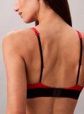 Red Triangle Bralette - Graphic Monogram Microfibre Stretch  Women