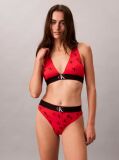 Red Stretch Thong - Graphic Monogram Microfibre  Women