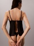 Black Thong - CK Black Floral Lace  Women