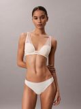 White Lightly Lined Plunge Bra - Signature Stretch Lace  Women
