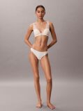 White Lightly Lined Plunge Bra - Signature Stretch Lace  Women