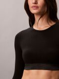 Black Bralette - Icon Cotton Modal Metallic  Women