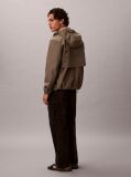 Black Cotton Stretch Straight Fit Cargo Trousers  Men