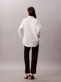 Black Cotton Stretch Straight Fit Chino Pants  Women