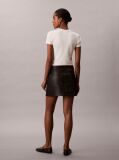 Black Faux Leather Mini Skirt  Women