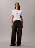 White Sequin Monogram Classic T-Shirt  Women