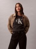 Grey Monologo Cropped Jumper  Women