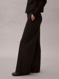 Black Ponte Logo Waistband Trousers  Women