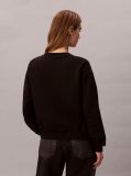 Black Relaxed Monogram Sweatshirt  Women