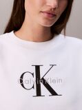 White Relaxed Monogram Sweatshirt  Women