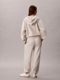 Beige Cotton Terry Monogram Joggers  Women