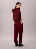 Red Cotton Terry Monogram Joggers  Women
