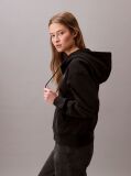 Black Monogram Zip Up Hoodie  Women