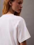 White Cropped Shield Logo T-shirt  Women