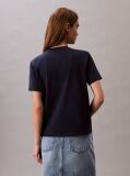 Blue Monogram Logo Tee  Women