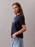 Blue Monogram Logo Tee  Women