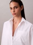 White Relaxed Cotton Poplin Shirt  Women