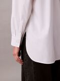 White Relaxed Cotton Poplin Shirt  Women