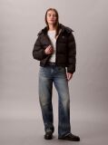 Black Short Down Puffer Jacket  Women