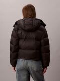 Black Short Down Puffer Jacket  Women