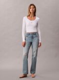 Denim High Rise Straight Jeans  Women