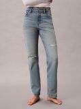 Denim High Rise Straight Jeans  Women