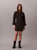 Black Denim Shirt Dress  Women