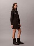 Black Denim Shirt Dress  Women