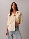 Beige Relaxed Cotton Poplin Shirt  Women