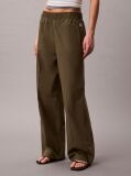 Beige Cotton Poplin Trousers  Women