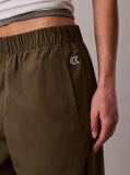 Beige Cotton Poplin Trousers  Women