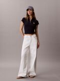 Blue Monologo Patch Rib Zip Top  Women