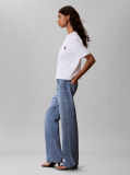 White Monologo Boxy T-Shirt  Women