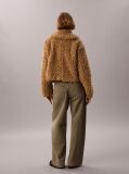 Brown Faux Shearling Teddy Jacket  Women