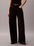 Black Low Rise Baggy Logo Jeans  Women