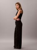 Black Low Rise Baggy Logo Jeans  Women