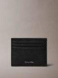 Black Foil Embossed Logo Card Case  Men
