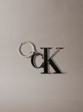 Black Monogram Logo Key Fob  Men